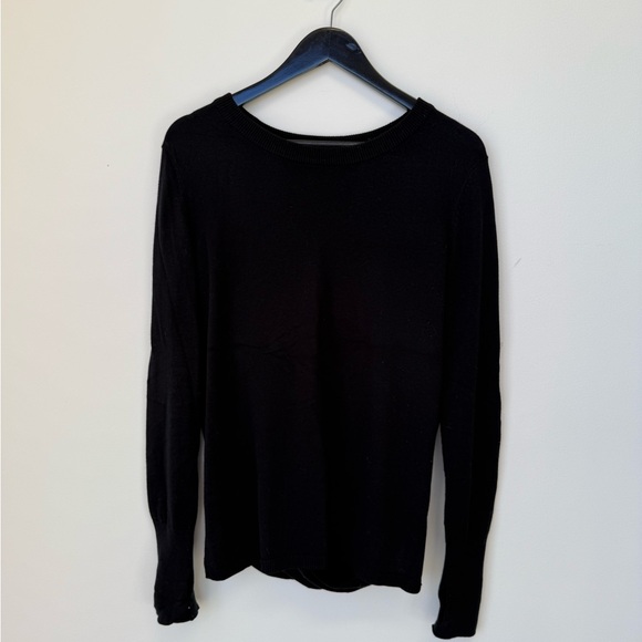 LULULEMON BRING IT BACKBEND SWEATER Black Boolux Cashmere Blend - Picture 4 of 8